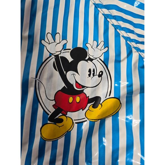 ❤️Vintage 80's Mickey & Co Striped Lined Raincoat 6x/7 Mickey Mouse - Picture 10 of 16